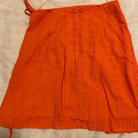 miami | orange wrap skirt | size S - Picture 2 of 3
